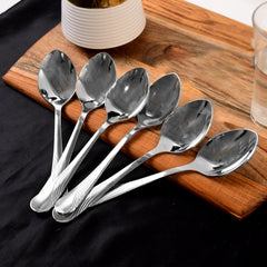Stylish sleek design stainless steel dining spoons
