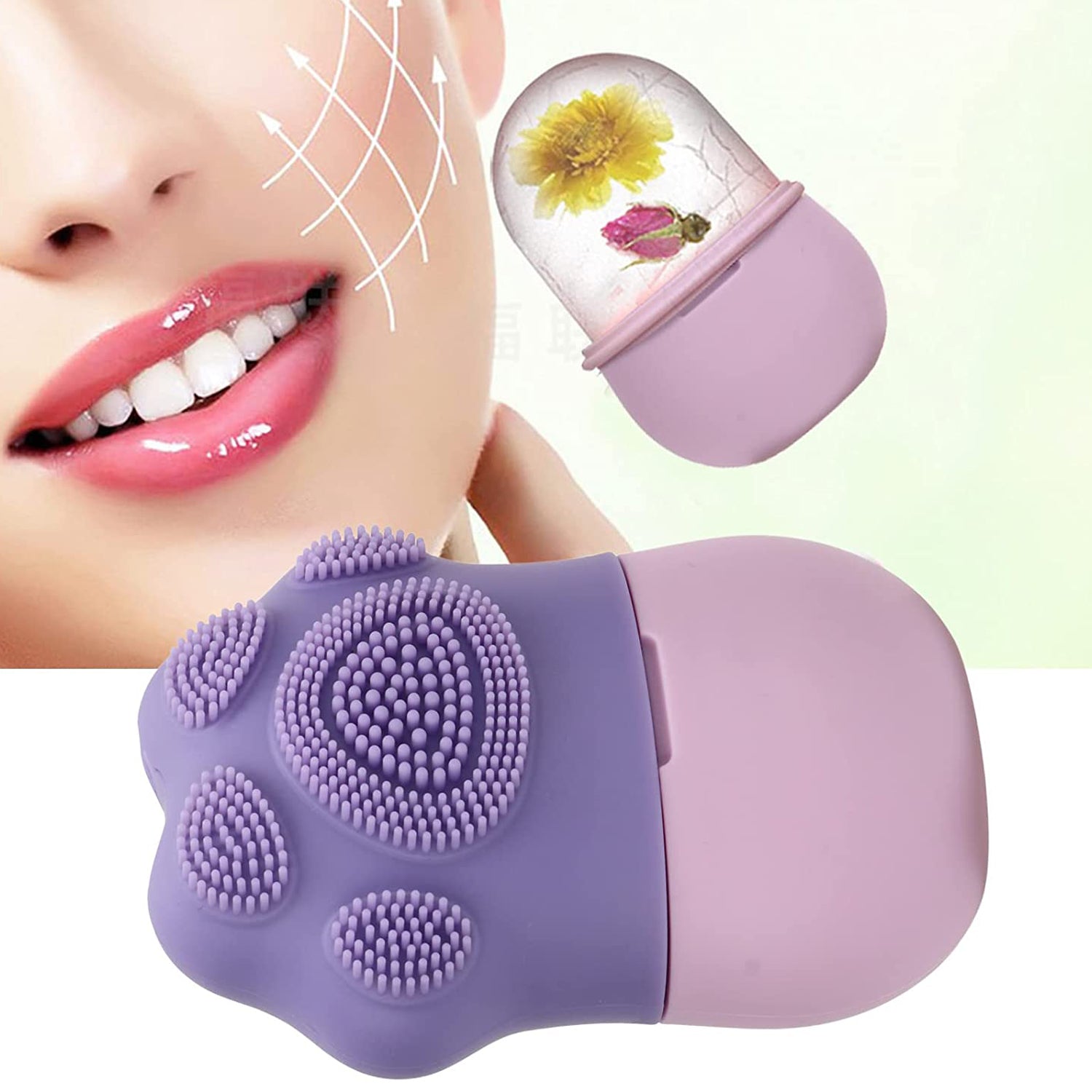 Non-Slip Silicone Ice Roller for Face