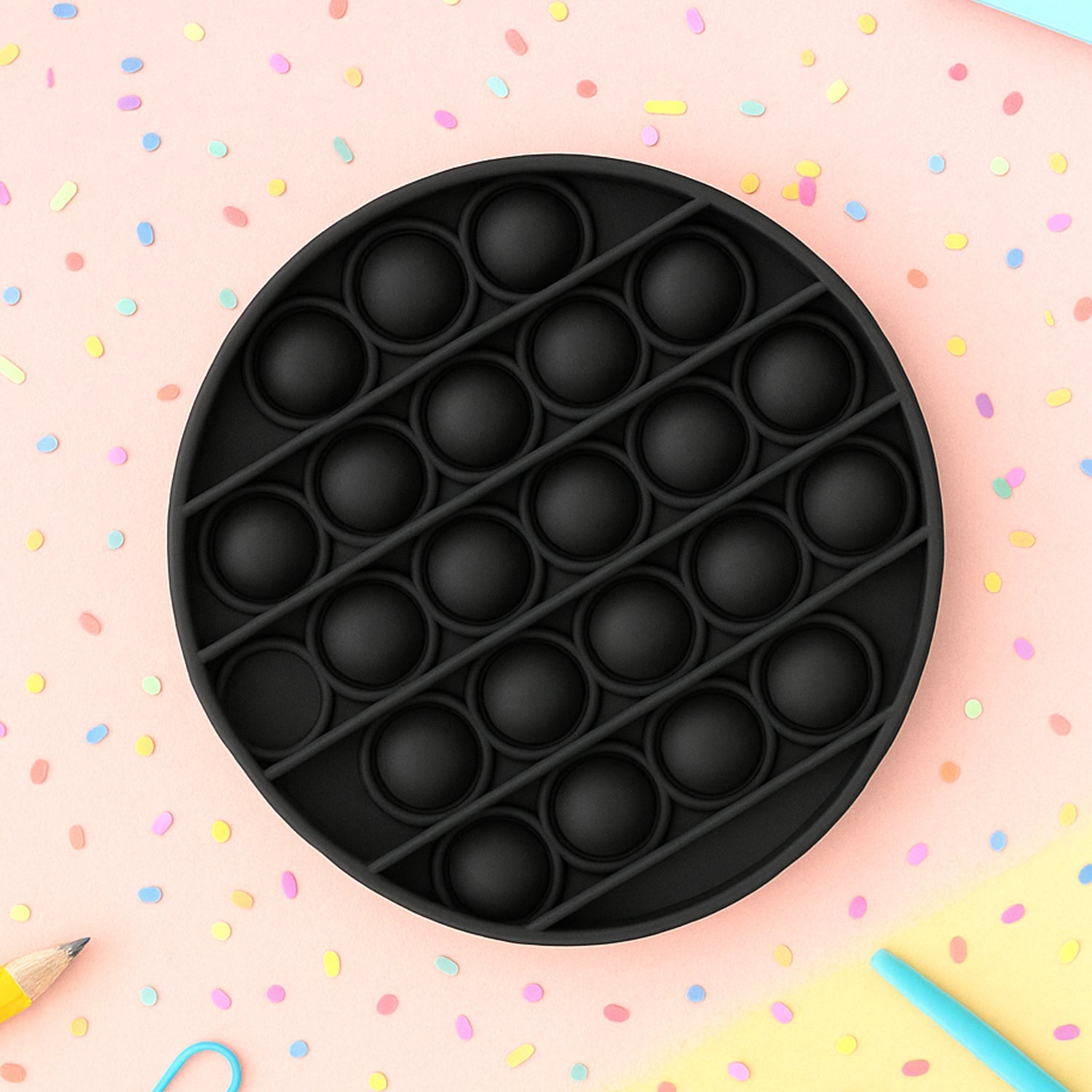 Round shape silicone Pop It fidget toy