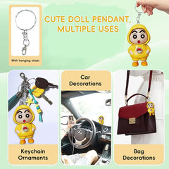 Twist Face Mini Doll Keychain close-up