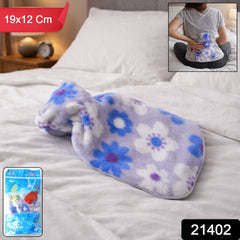 Soft fabric hot water bottle 19x12 cm
