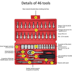DeoDap Socket 1/4 Inch Combination Repair Tool - feature