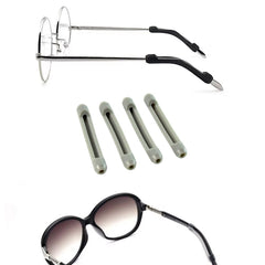 Comfort ear sleeves on eyeglasses