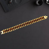 Golden Rudraksha Bracelet full view
