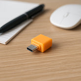 Micro USB OTG Adapter connected to USB device