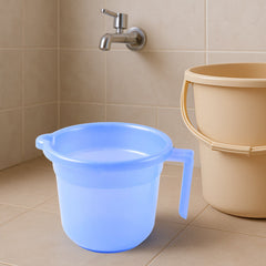 Large Capacity Plastic Bath Mug for Daily Chores
