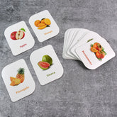 KidKraft fruit flashcards set with colorful cards