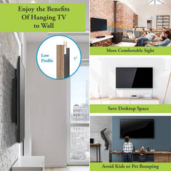 Flat grip premium TV wall mount bracket