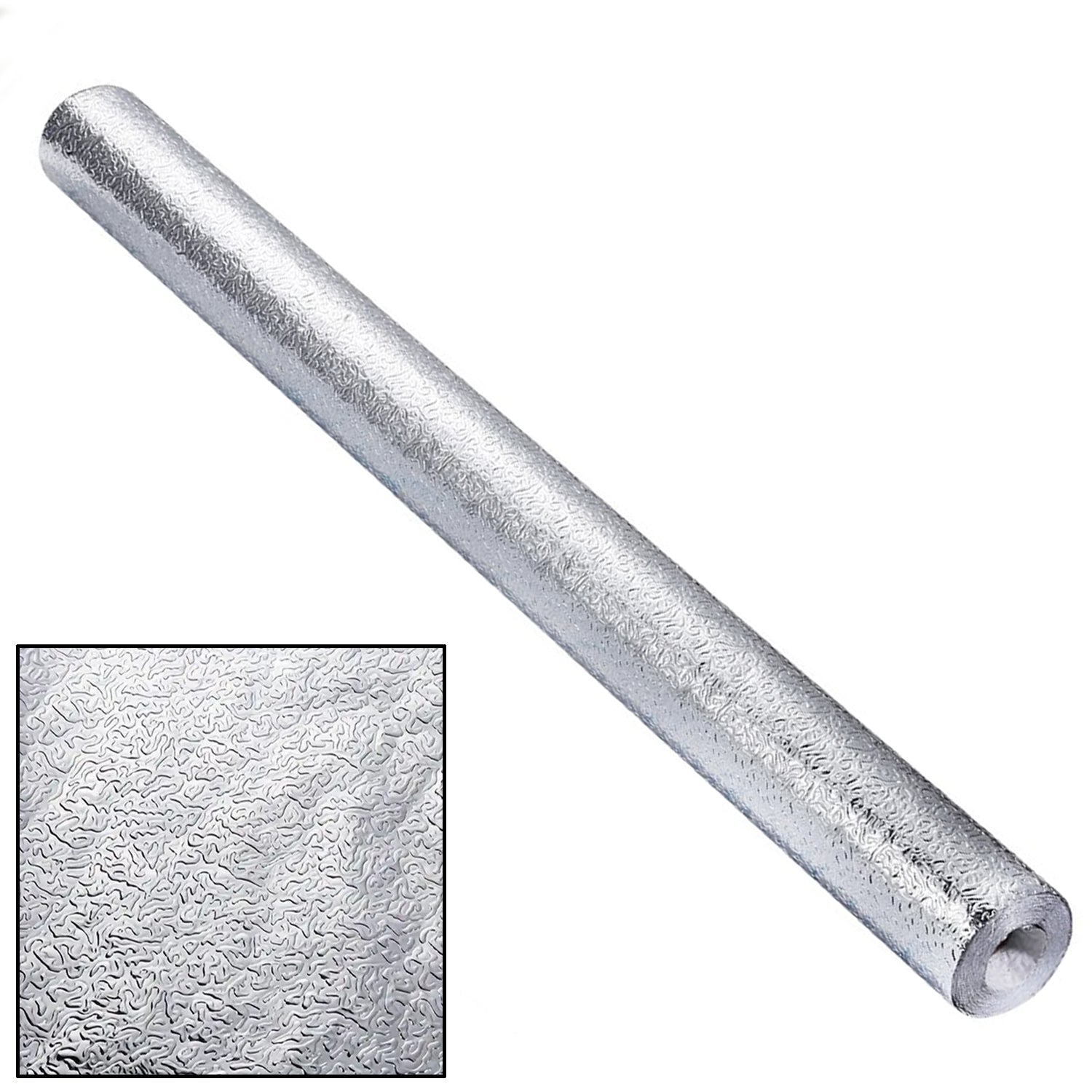 Self-adhesive aluminum foil wallpaper roll 60x200 cm