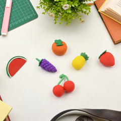 Assorted colorful 3D erasers for children school use