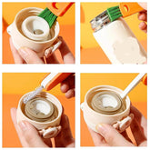 3-in-1 multifunctional cleaning brush with spiral & hook attachments
