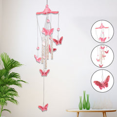 Butterfly Bell Wind Chimes swinging gently in breeze