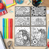 Creative Kids Colouring & Activity Poster Set (11 Pc)