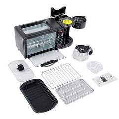 Non-stick grill pan and oven tray in breakfast maker