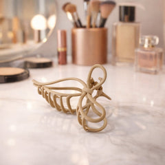 Minimalist matte finish hair claw clip