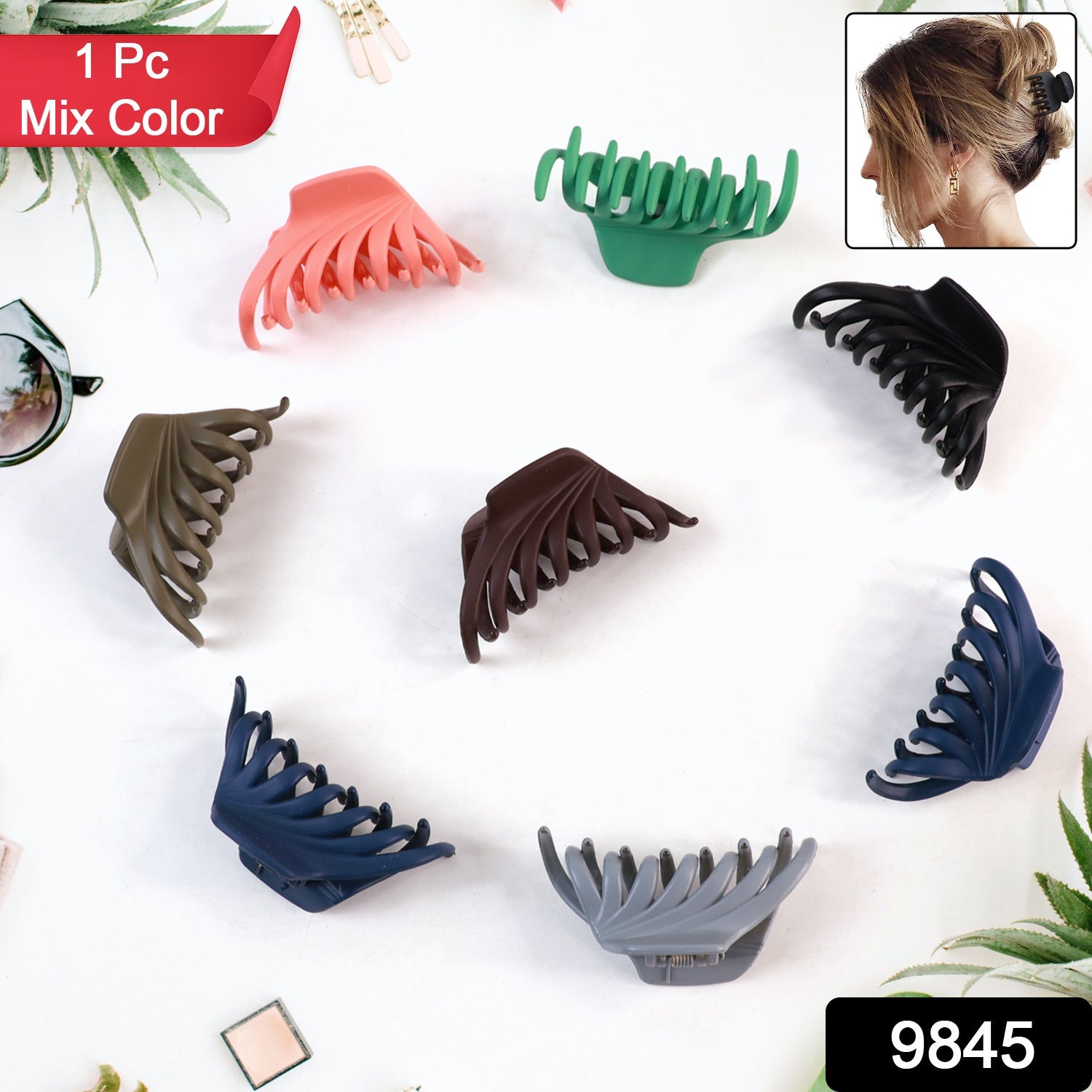 Hair clips matte plastic barrette clamp