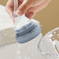 Dishwashing brush with built-in soap dispenser