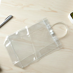 Transparent PVC carry bag 22 x 16 cm