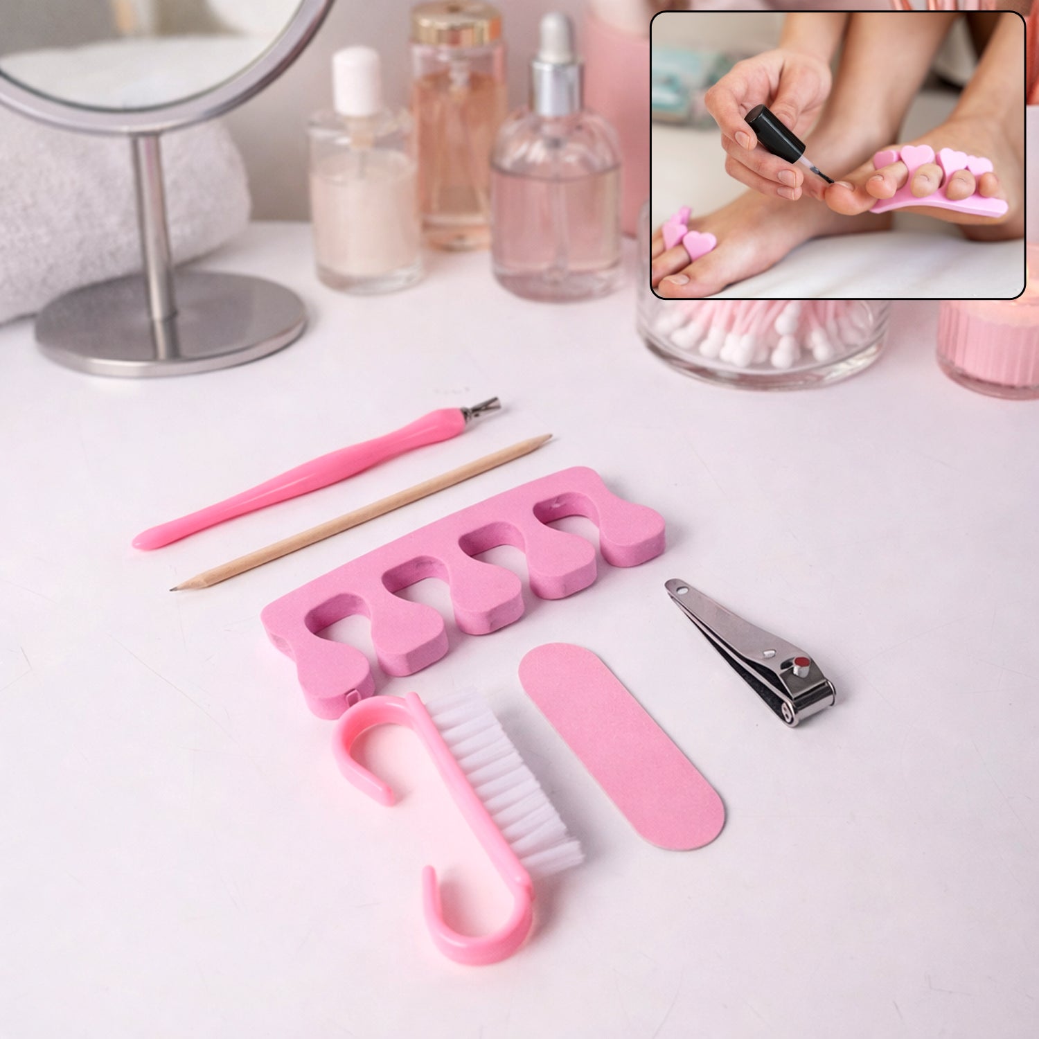 6-in-1 Manicure Care Kit with Nail Cutter and Tools