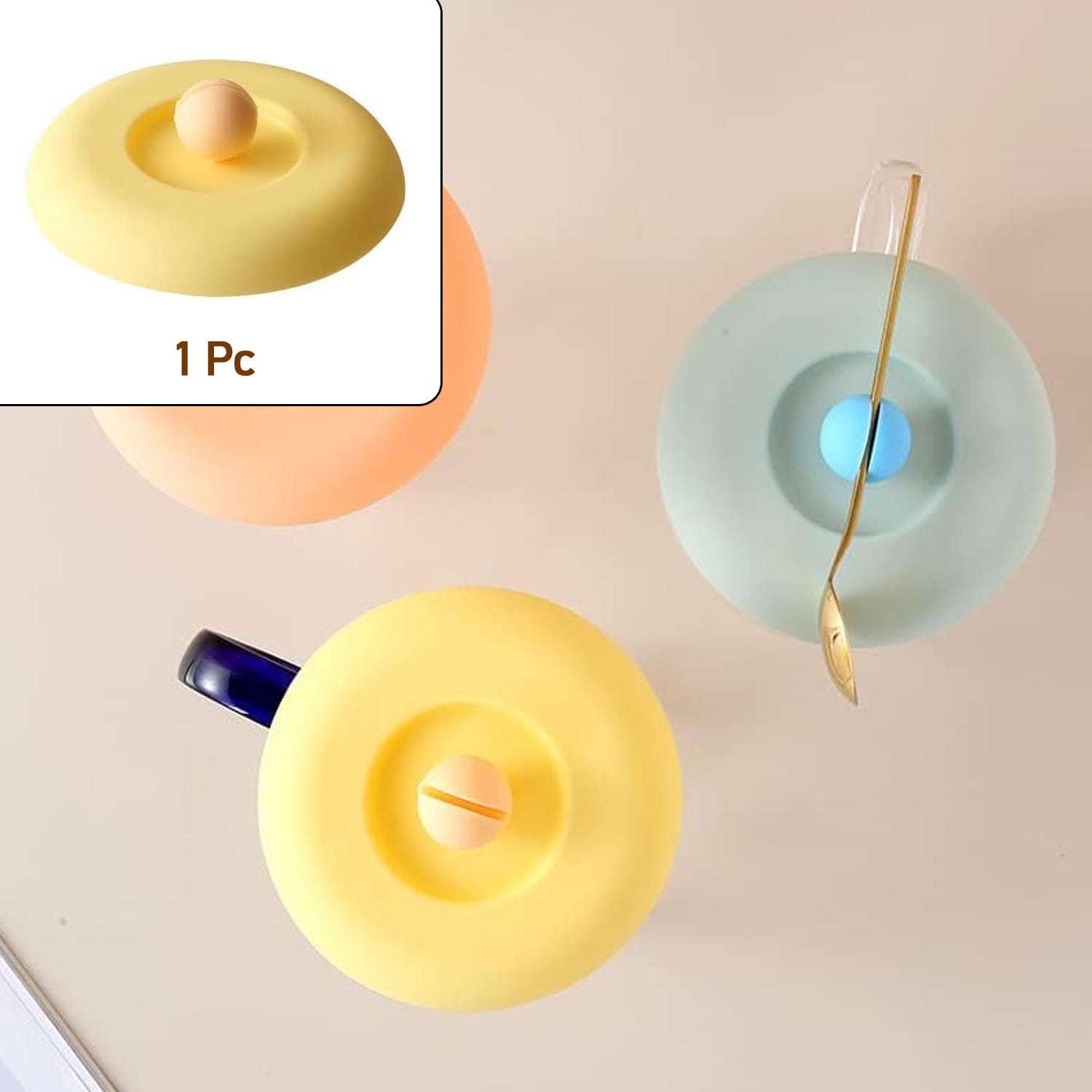 Silicone cup lid providing airtight dust proof seal