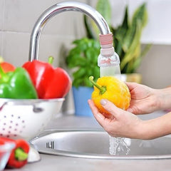 Aqua flex spout extension for sink faucet