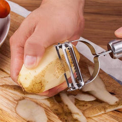 Multi-function stainless steel peeler set