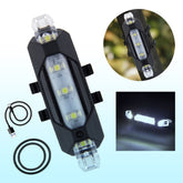 Rechargeable LED Bicycle Front & Rear Safety Light (1 Pc)