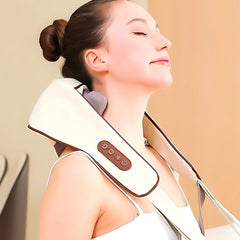 Close-up of ergonomic cushion support on massager belt