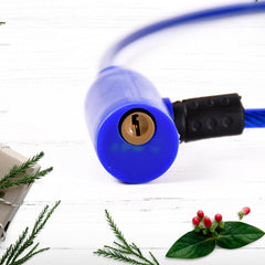 Bike Helmet Lock Featuring 2 Keys and Protective Sleeve