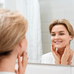 Close-up of 3D mirror wall stickers