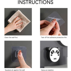 Panda Joy Soap Case showing flip-top lid