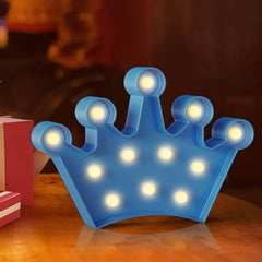Crown Shaped LED Decorative Night Lamp (1 Pc)