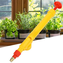 Side view of handheld spray bottle nozzle