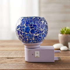 Mosaic glass electric night lamp