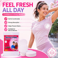 DeoDap sweat pads shown on clothing inside view
