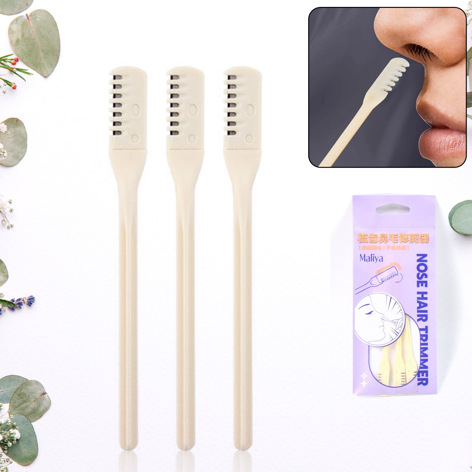 Nose Hair Removal Trimmer Kit 3-piece set