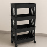 DeoDap 4-Layer Plastic Storage Rack Wheels - main
