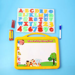2-in-1 Kids Writing Board with magnetic letters and numbers