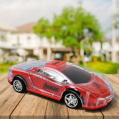 Close up of car toy colorful lights