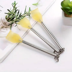 Compact back scratcher shown folded