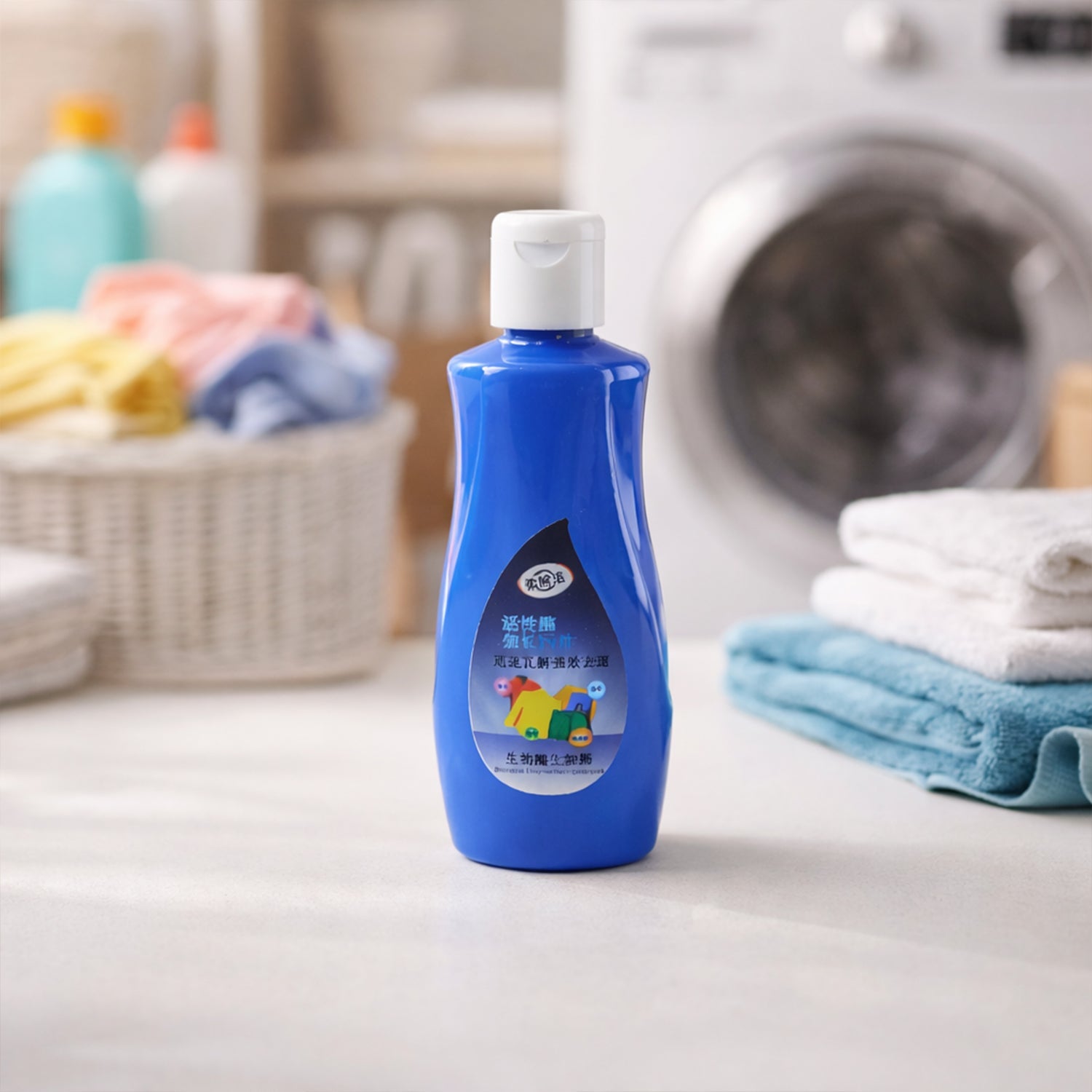 Multipurpose liquid laundry stain remover bottle for clothes