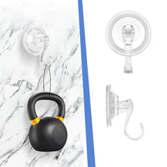 Sure hold suction cups attached to shower wall