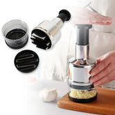 Stainless Steel Food Cutter hand chopper with vegetables