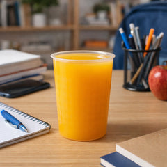 Transparent reusable plastic drinking glass 200 ML
