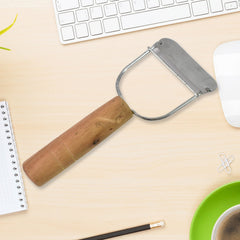 SharpEdge Metal Peeler with Wooden Handle