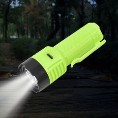 LED flashlight with multiple lighting modes illuminated