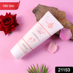 Foot Softening Cream application on skin