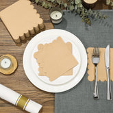 Decorative Scalloped Edge Tissue Napkins