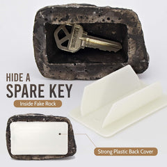 Weatherproof outdoor key rock storage
