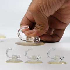 Strong suction cup hooks for window and wall mounting